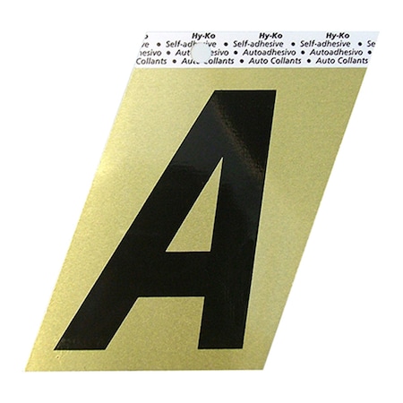 3.5In Gold Aluminum Letter A, 10PK